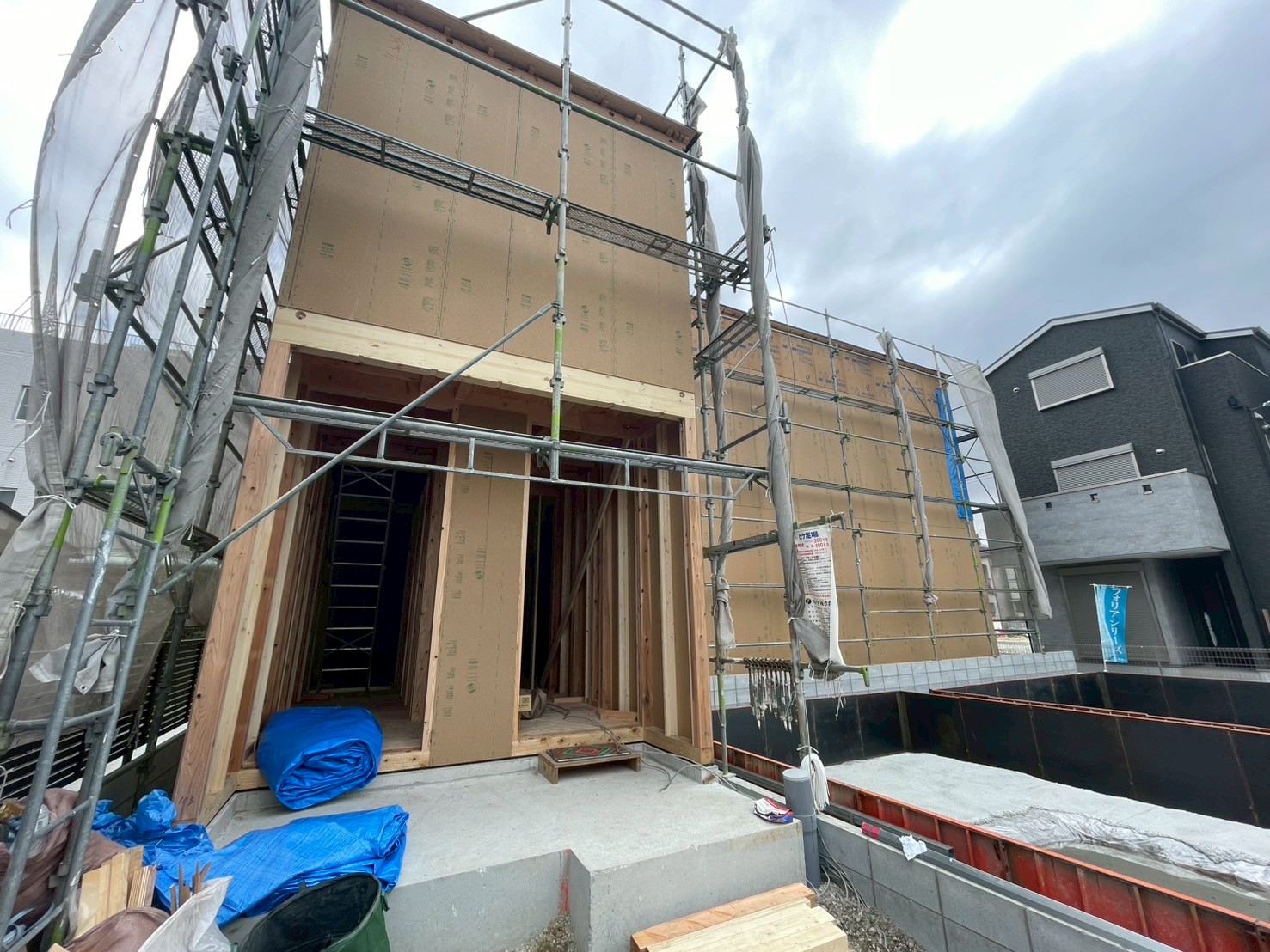 大阪市平野区瓜破西の障がい者グループホームが上棟しました！